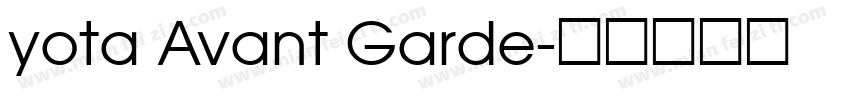 yota Avant Garde字体转换